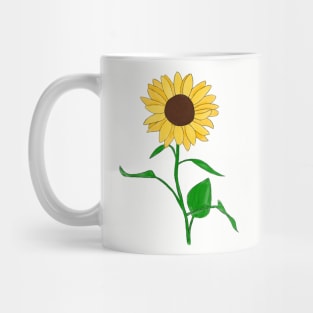 Hand drawn sunflower Mug